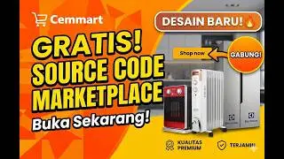 GRATIS Source Code Marketplace Laravel PHP 8.1 MySQL | CieMart Full Fitur