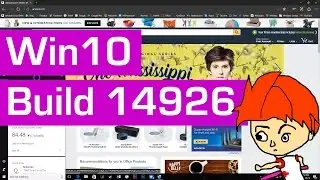 WHAT'S NEW in Windows 10 Build 14926 (RS2) - Snoose in MS Edge