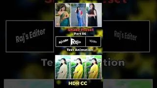 06 Top 03 Shake+Text+HDR Cc Preset।Alight Motion। 