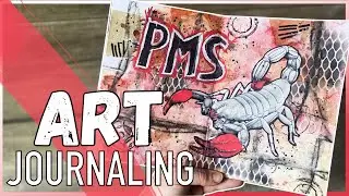 Art Journaling: PMS | Negative Gefühle rauslassen & verarbeiten