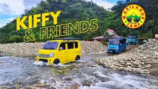 First time mag river crossing ni Kiffy | Christmas Camp| Marilaque camp | Mini Van Life