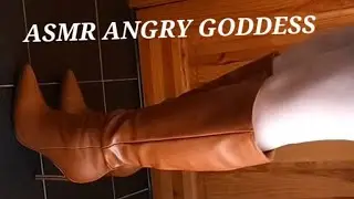 ASMR ROLE PLAY ANGRY FRUSTRATED GODDESS STOMPING KICKING AND TAPPING HER HEELS | CUSTOM