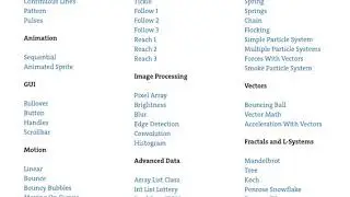 Processing examples