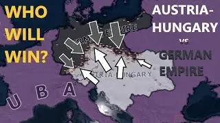 GERMAN EMPIRE vs AUSTRIA-HUNGARY (Hoi4 Timelapse)