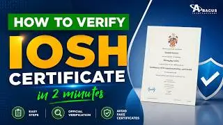 How to Verify IOSH Certificate in 2 Minutes - IOSH in Pakistan