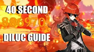 40 SECOND DILUC GUIDE! How To Build Genshin Impact Characters In A Short Amount Of Time!