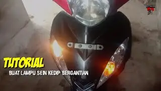 cara mudah buat lampu sein kedip bergantian