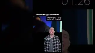 Shortest TV appearance EVER #funny