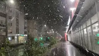 Снегопад в Архангельске