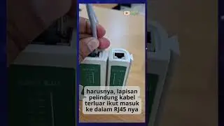 Tes crimping kabel utp menggunakan lan tester #crimping #rj45 #kabelutp #jaringankomputer