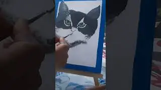 Cat & Coffee Drawing