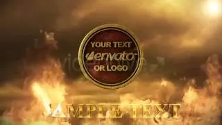 Fire Logo Reveal   Cinema 4D Templates   Project Files