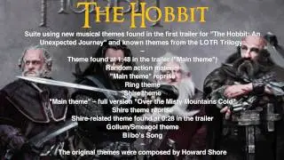 The Hobbit (2012): Main Theme from the Trailer (Suite)