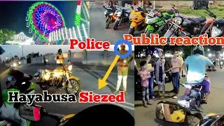 Biker vs Cops 🤬 Aaj to pakad liya police ne Hayabusa ko bike seized 😭 Crazy Public #reaction ❤️