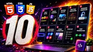 HTML CSS JavaScript projects for beginners  - 10 vanilla JavaScript projects