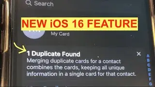 How to Find and Merge Duplicate Contacts in iPhone ( New iOS 16 feature)