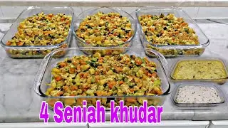 Resep bikin seniah khudar 4 seniah besar // ciri khas makanan Saudi mantap & lezat