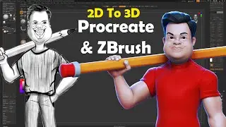 2D To 3D Procreate and ZBrush