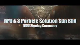 MoU Signing Ceremony between 3Particle Solution and APU in XR Stage's Virtual Production Studio