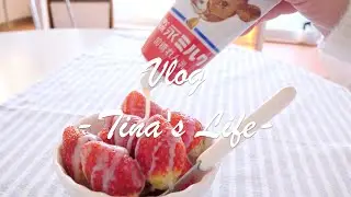 Strawberry with condensed milk🍓| Life in Tokyo | Hainanese chicken rice made with a rice cooker