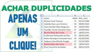 How to find duplicate data with just one command in Excel