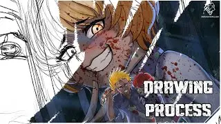 Saiko No Sutoka halloween edition Drawing process.