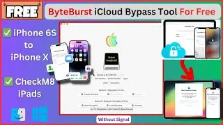iPhone 6S to iPhone X iCloud Activation Lock Bypass For Free | ByteBurst Tool | Anna Solution Zone |