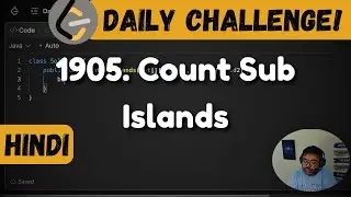1905. Count Sub Islands | graphs | Leetcode Daily Challenge | DSA | Hindi
