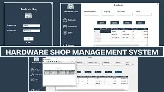Hardware Shop Management System in C# | Windows Forms Desktop App