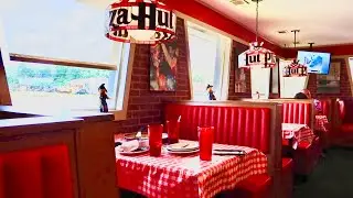 Pizza Hut Classic Throwback 80s Restaurant | Scenic Smoky Mountains Day - Fontana Dam & Waterfalls!