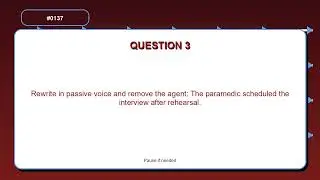 Active vs Passive Voice Practice | Turn this passive sentence into active voice: The... | Grammar