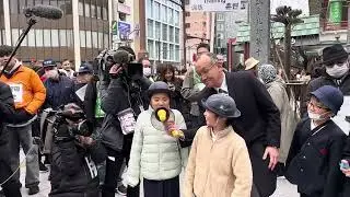 Asakusa Japan 浅草地域 帰宅困難者避難訓練