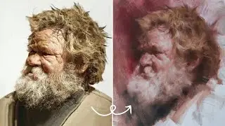 Painting a Viking Old Man Step by Step | Oil Portrait Tutorial