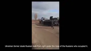 Ukrainiec zajebał Rosjanowi czołg traktorem
