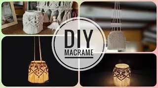 Подсвечник макраме! DIY Macrame candle holder