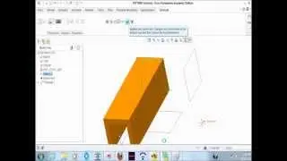 How to make a simple channel Using PTC CREO 2.0