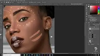 Speed Headshot Retouching Tutorial - Black Panther Makeup Style