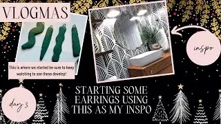 Making Polymer Clay Earrings using so bathroom inspo | Vlogmas Day 3 Olivia Heyward