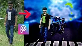 Sad Boy Manipulation Bike Editing In PicsArt | PicsArt Bike CB Editing 2018