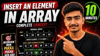 Insert element in  array at a given position, 