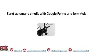 Send automatic email responses with Google Forms and formMule