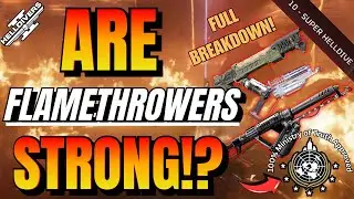 Flamethrower Stress Test & BREAKDOWN in Helldivers 2