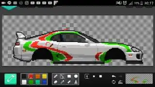 Tom's supra -Custom Decals-pixel carracer