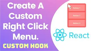 React custom right click menu / context menu / custom hook