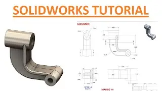 Solidworks part exercise - 04 ll 2d drawing in descriptionll