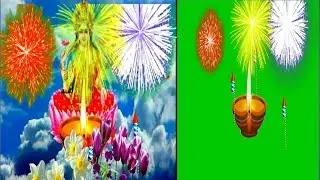 Diwali green screen effect hd video
