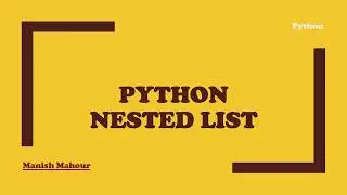 Python - Nested List, Remove Duplicates in a List
