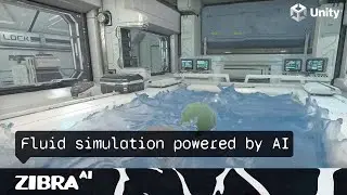 Real-time realistic liquid simulation Unity3D Demo. Zibra Liquids