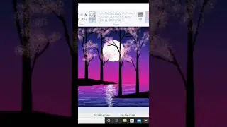 Moonlight drawing| How to draw in computer | night scenery | 