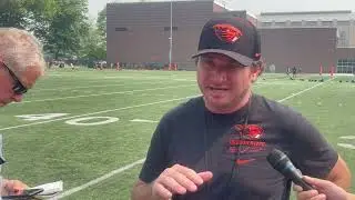 Oregon State Football Head Coach Jonathan Smith (Aug. 15, 2023)